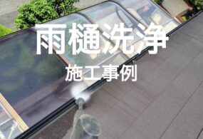 西宮市　T様邸　”雨樋洗浄”
